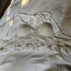 Crochet Fringe Bralette Top